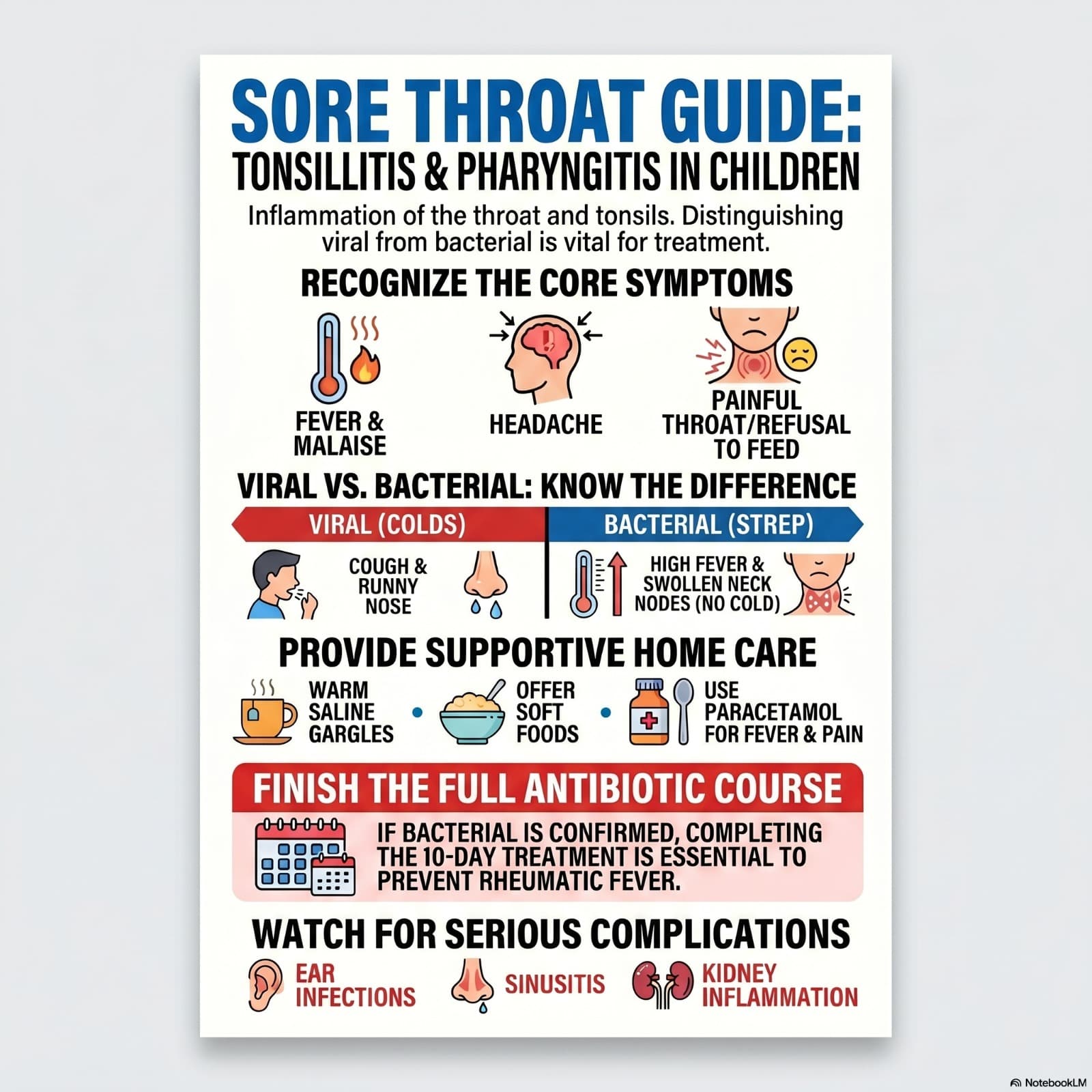 Tonsillitis and sore throat homeopathic treatment guide